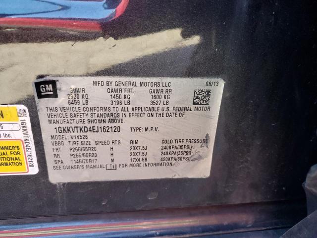 1GKKVTKD4EJ162120 GMC Acadia Denali