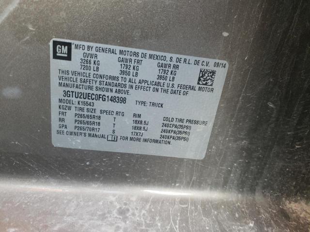 3GTU2UEC0FG148398 GMC Sierra K1500 Sle
