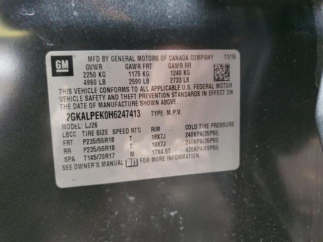 2GKALPEK0H6247413 GMC Terrain Slt