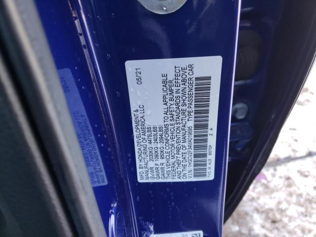 1HGCV2F34MA019695 Honda Accord Sport