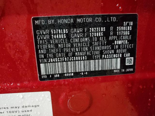 JH4KC2F97JC000593 Acura Rlx Sport Hybrid Advance