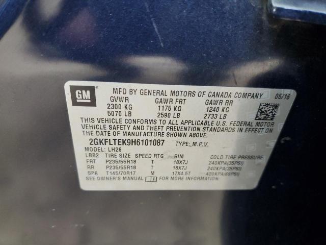 2GKFLTEK9H6101087 GMC Terrain Sle