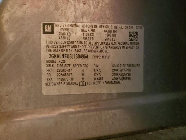 3GKALNEU3JL304954 GMC Terrain Sle