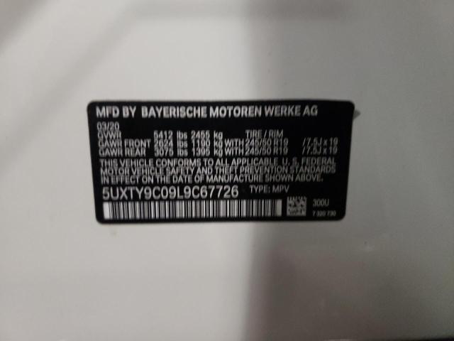5UXTY9C09L9C67726 BMW X3 Xdrivem40i