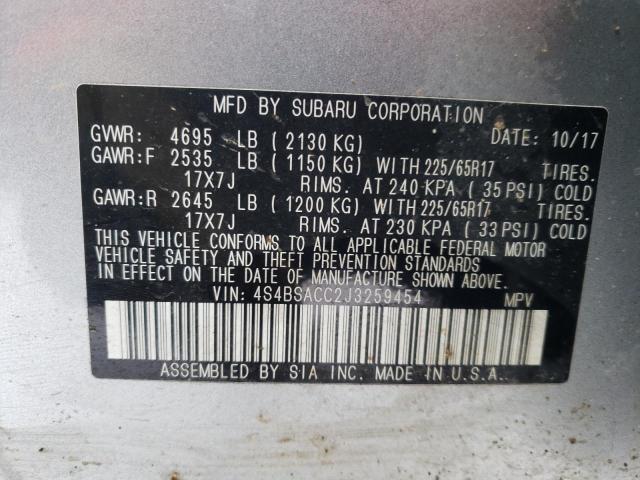 4S4BSACC2J3259454 Subaru Outback 2.5i Premium