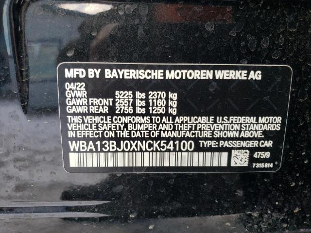 WBA13BJ0XNCK54100 BMW 530 XI