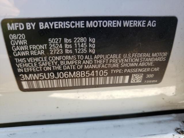 3MW5U9J06M8B54105 BMW M340XI
