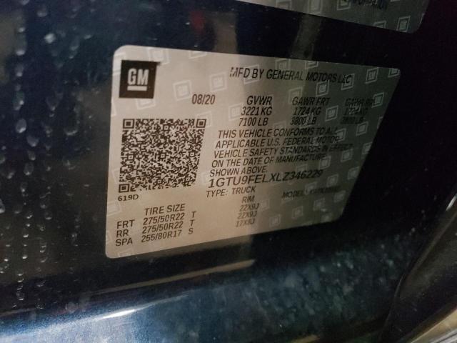 1GTU9FELXLZ346229 GMC Sierra K1500 Denali