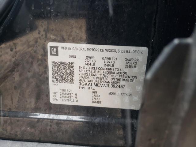 3GKALMEV7JL392457 GMC Terrain Sle