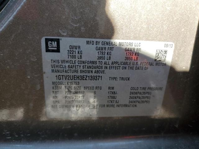 1GTV2UEH3EZ139371 GMC Sierra K1500 Sle
