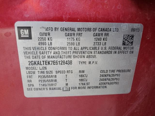 2GKALTEK7E6128438 GMC Terrain Slt