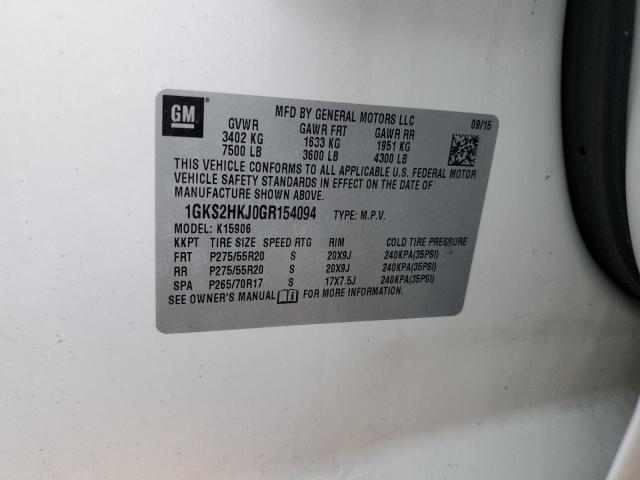 1GKS2HKJ0GR154094 GMC YUKON XL DENALI