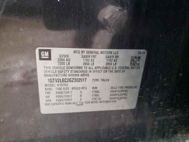 1GTV2LEC2GZ302917 GMC Sierra K1500