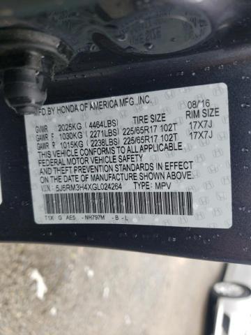 5J6RM3H4XGL024264 Honda CR-V SE