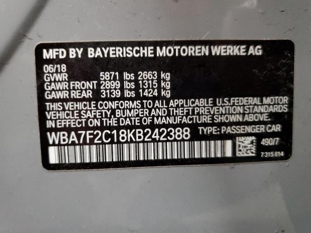 WBA7F2C18KB242388 BMW ALPINA B7