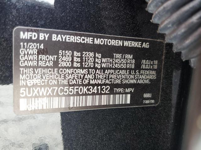 5UXWX7C55F0K34132 BMW X3 Xdrive35i