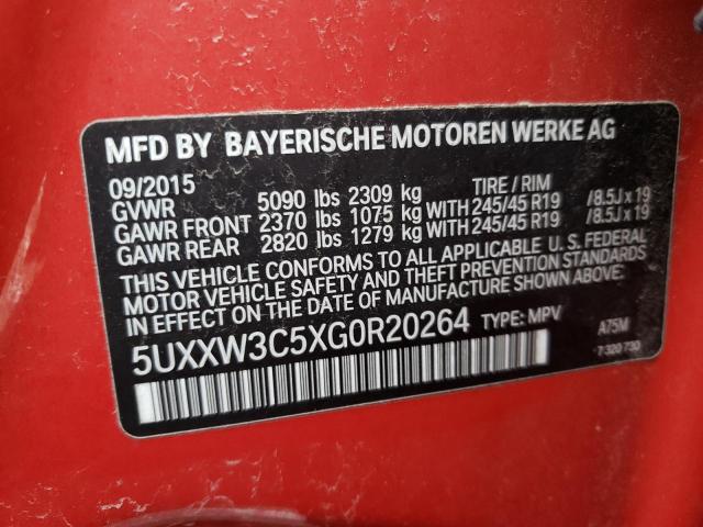 5UXXW3C5XG0R20264 BMW X4 Xdrive28i
