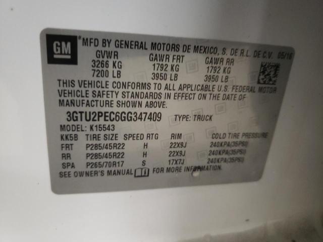 3GTU2PEC6GG347409 GMC Sierra K1500 Denali