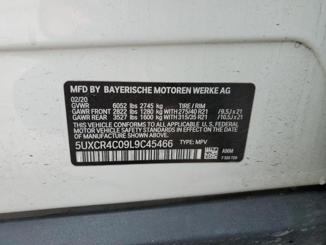 5UXCR4C09L9C45466 BMW X5 Sdrive 40i