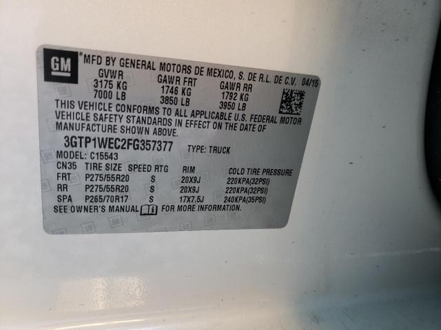 3GTP1WEC2FG357377 GMC Sierra C1500 Denali