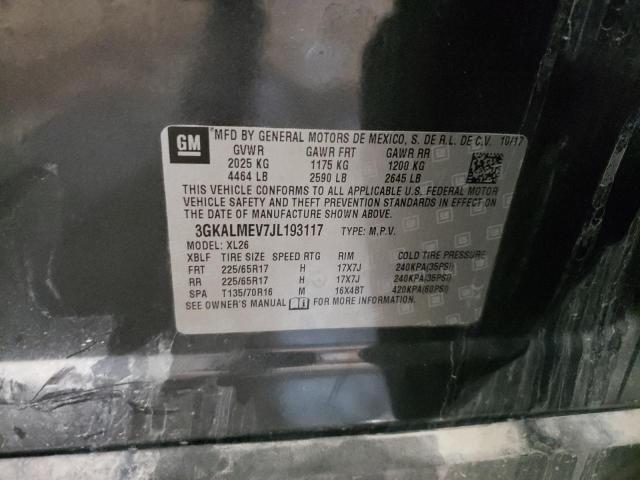 3GKALMEV7JL193117 GMC Terrain Sle