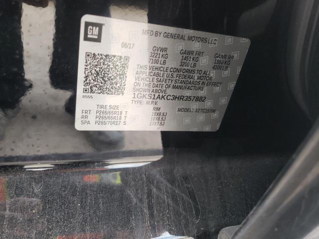 1GKS1AKC3HR357882 GMC YUKON SLE
