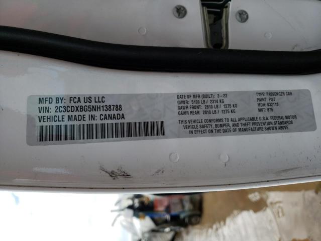 2C3CDXBG5NH138788 Dodge Charger Sxt