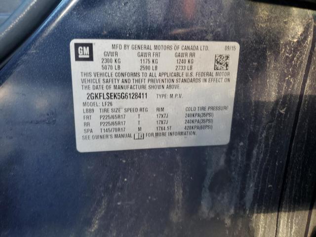 2GKFLSEK5G6128411 GMC Terrain Sle