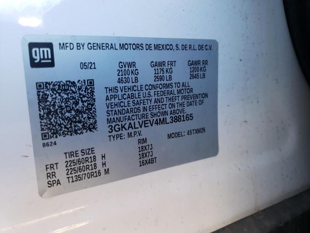 3GKALVEV4ML388165 GMC Terrain Slt