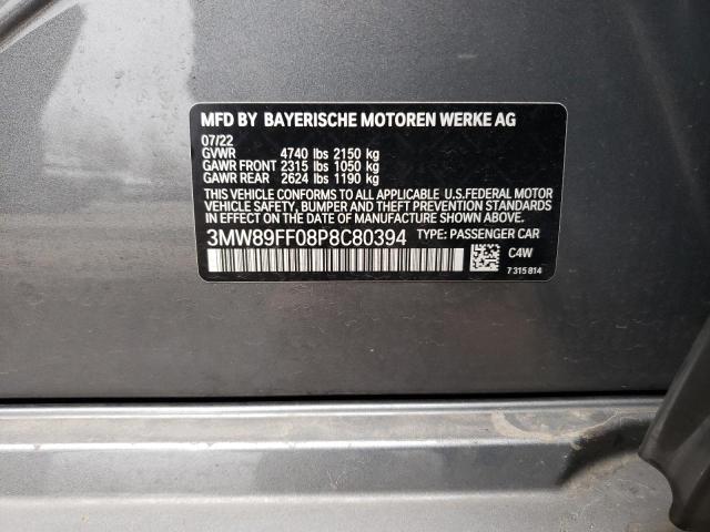3MW89FF08P8C80394 BMW 330XI