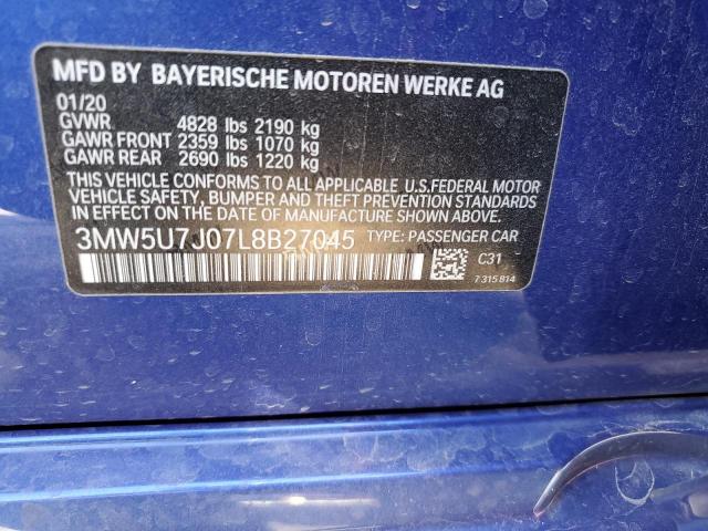 3MW5U7J07L8B27045 BMW M340I