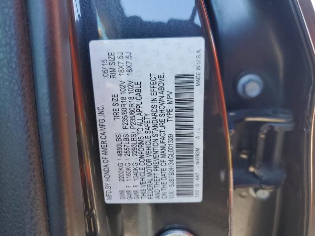 5J8TB3H34GL001329 Acura RDX