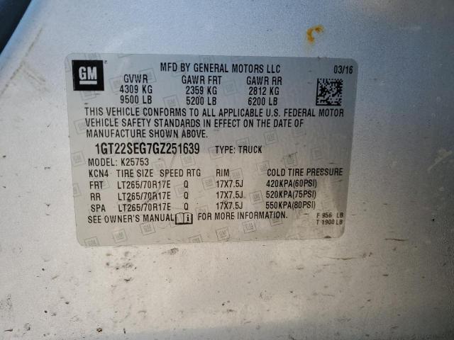 1GT22SEG7GZ251639 GMC Sierra K2500 Sle