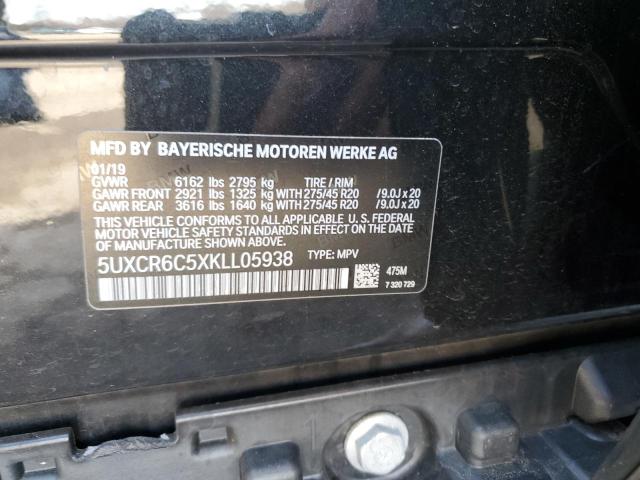 5UXCR6C5XKLL05938 BMW X5 Xdrive40i