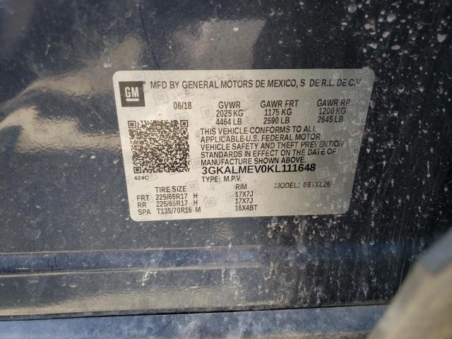 3GKALMEV0KL111648 GMC Terrain Sle