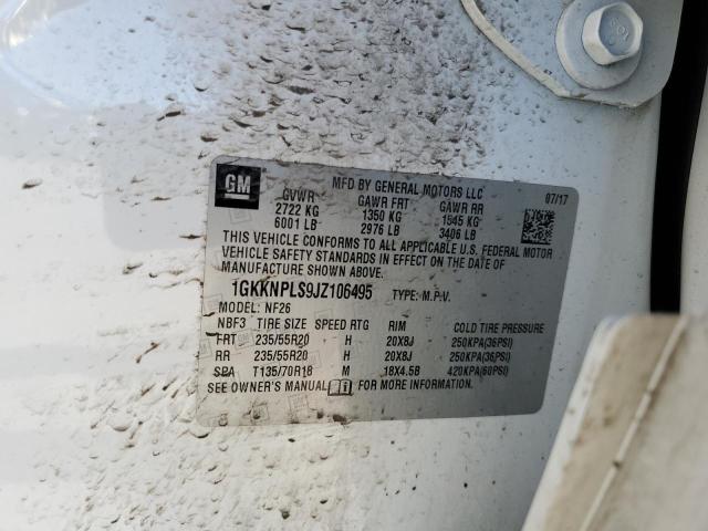 1GKKNPLS9JZ106495 GMC Acadia Denali