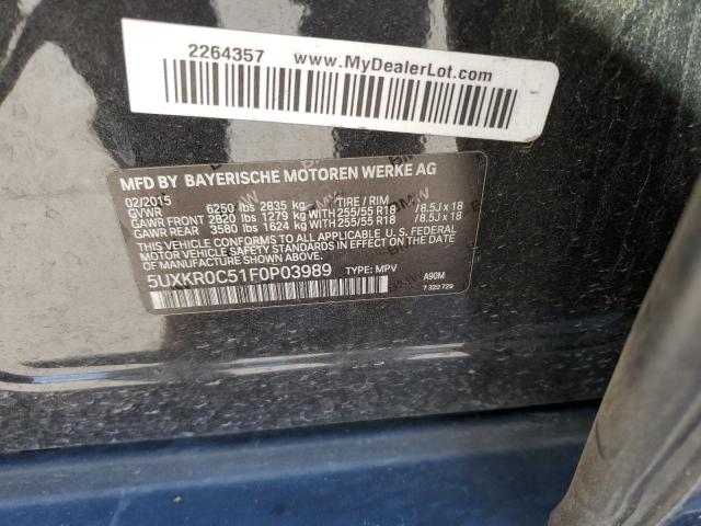 5UXKR0C51F0P03989 BMW X5 Xdrive35i