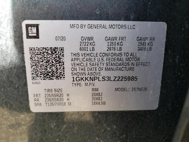 1GKKNPLS3LZ225985 GMC Acadia Denali
