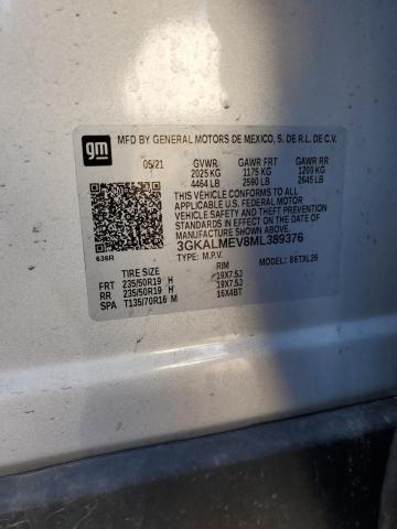 3GKALMEV8ML389376 GMC Terrain Sle
