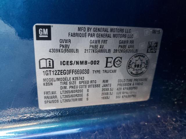 1GT12ZEG0FF669030 GMC Sierra K2500 Slt