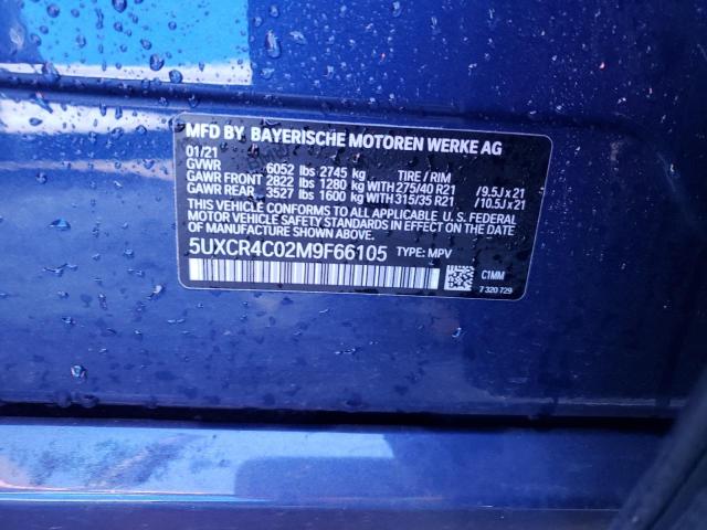5UXCR4C02M9F66105 BMW X5 Sdrive 40i