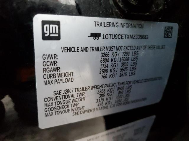 1GTU9CETXMZ335683 GMC Sierra K1500 Elevation