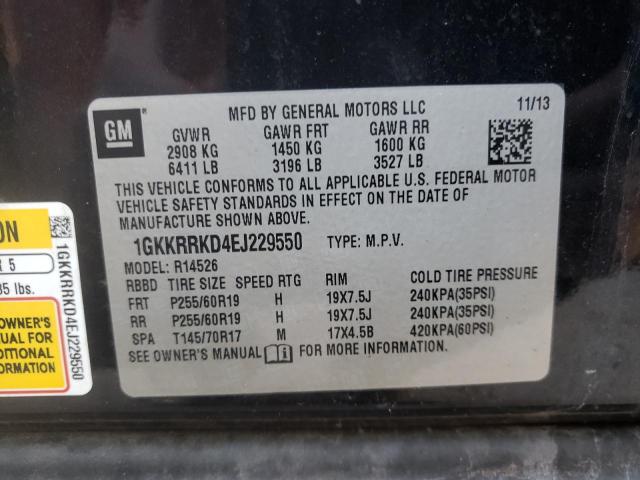 1GKKRRKD4EJ229550 GMC Acadia Slt-1
