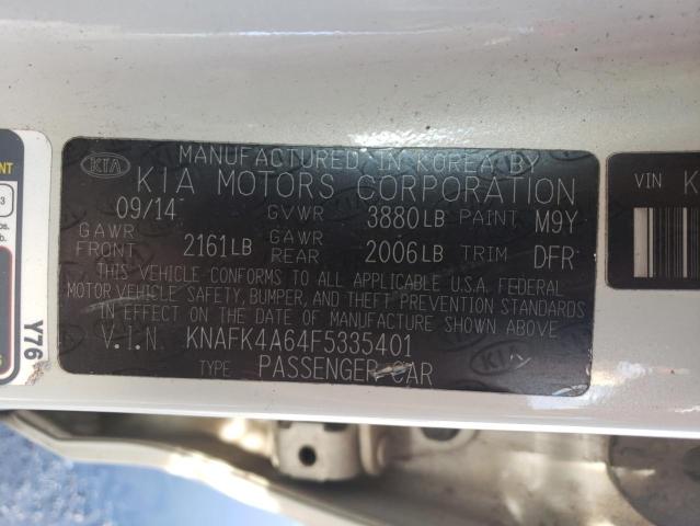 KNAFK4A64F5335401 KIA FORTE LX