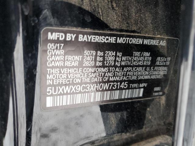 5UXWX9C3XH0W73145 BMW X3 Xdrive28i