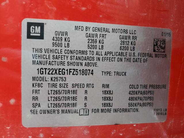 1GT22XEG1FZ518074 GMC Sierra K2500 Heavy Duty