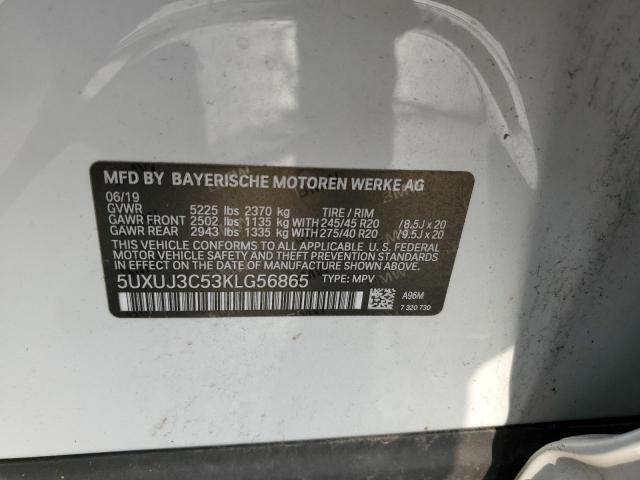 5UXUJ3C53KLG56865 BMW X4 Xdrive30i