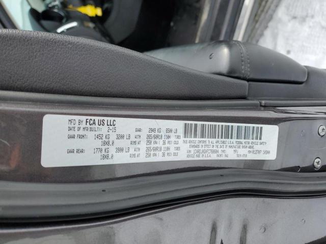 1C4RDJAGXFC760604 Dodge Durango Sxt