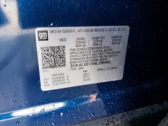 3GKALVEV5NL299481 GMC Terrain Slt