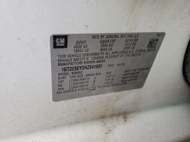 1GT22SEY5HZ341883 GMC Sierra K2500 Sle